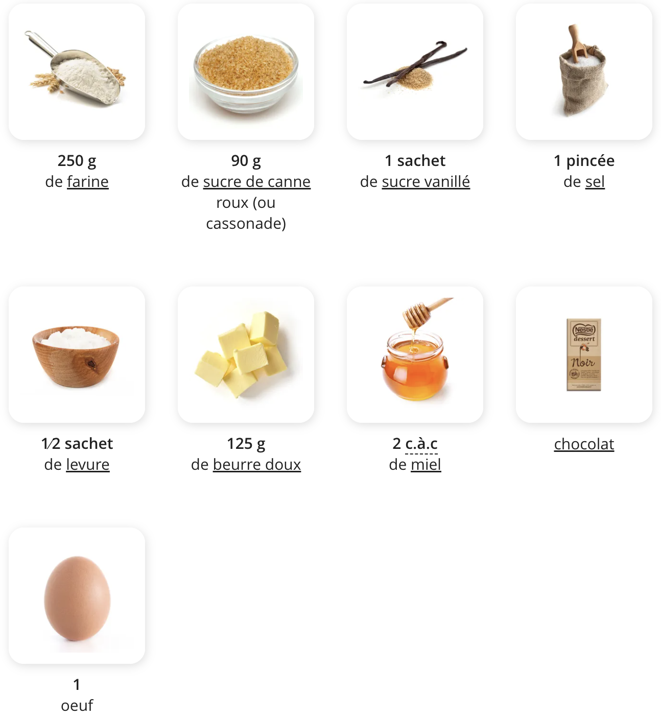 ingredientscookies